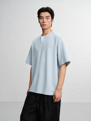Men's Casual Faux-Layer Short Sleeve Tee