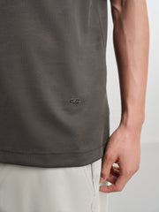 Men's Casual Textured Jacquard Polo Shirt