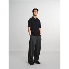 Men's Old Money Style 3D Cable-Knit Polo Shirt