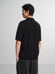 Men's Old Money Style 3D Cable-Knit Polo Shirt