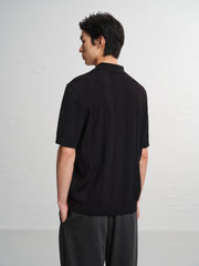 Men's Old Money Style 3D Cable-Knit Polo Shirt