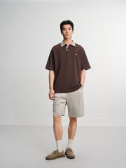 Men's Casual Textured Mid-Length Shorts