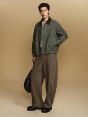 Men's Barn-Style American Vintage Lapel Jacket