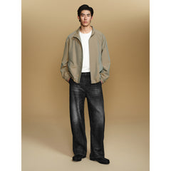 Men's Casual Aurora-Fabric Stand-Collar Jacket