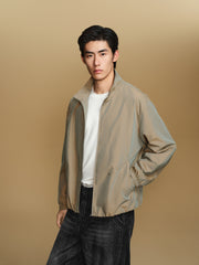 Men's Casual Aurora-Fabric Stand-Collar Jacket
