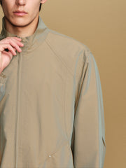 Men's Casual Aurora-Fabric Stand-Collar Jacket
