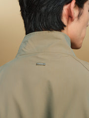 Men's Casual Aurora-Fabric Stand-Collar Jacket