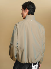 Men's Casual Aurora-Fabric Stand-Collar Jacket
