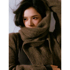 Women's Casual 100% Yak Down Longline Knit Cardigan