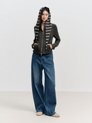 Women's Casual Sporty Slimming  Knit Sweatshirt Set