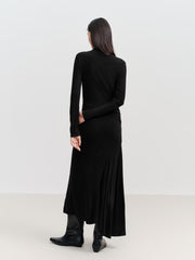 Women's Elegant Black Knit Mermaid Base Skirt