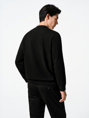 Men's Casual Cashmere-Blend Mock-Neck Base Layer Knit Top