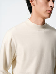 Men's Casual Cashmere-Blend Mock-Neck Base Layer Knit Top