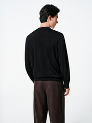 Men's Casual 100% Wool Machine-Washable Baselayer Knit