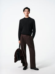 Men's Casual 100% Wool Machine-Washable Baselayer Knit