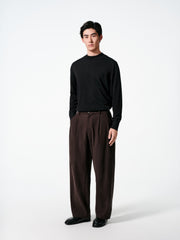 Men's Casual 100% Wool Machine-Washable Baselayer Knit