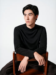 Men's Casual 100% Wool Machine-Washable Baselayer Knit
