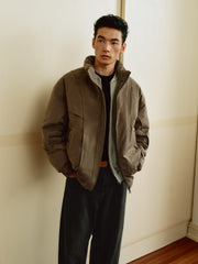 Men's American Streetwear Cold-Proof Stand-Collar Down Jacket