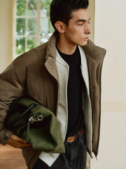 Men's American Streetwear Cold-Proof Stand-Collar Down Jacket