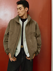 Men's American Streetwear Cold-Proof Stand-Collar Down Jacket