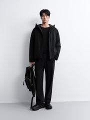 Men's Casual White Shell-Style Down Jacket
