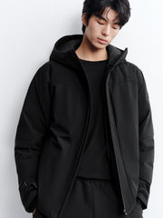 Men's Casual White Shell-Style Down Jacket