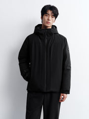 Men's Casual White Shell-Style Down Jacket