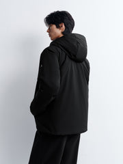 Men's Casual White Shell-Style Down Jacket