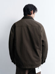 Men's Casual Barn-Style Corduroy-Collar Down Jacket