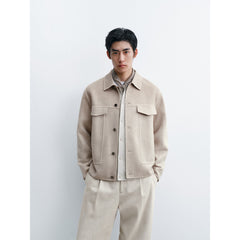 Men's Commuter Solid Gradient Lapel Jacket