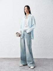 Women's High-Waist Wide-Leg Jeans