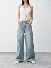 Women's High-Waist Wide-Leg Jeans