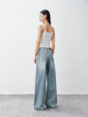Women's High-Waist Wide-Leg Jeans