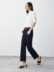 Women's Cropped Cooling Straight-Leg Jeans