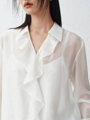 Women's Elegant Ruffled Blouse