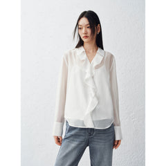 Women's Elegant Ruffled Blouse