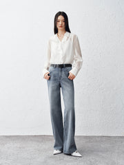 Women's Lyocell-Blend Straight-Leg Jeans