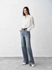 Women's Lyocell-Blend Straight-Leg Jeans