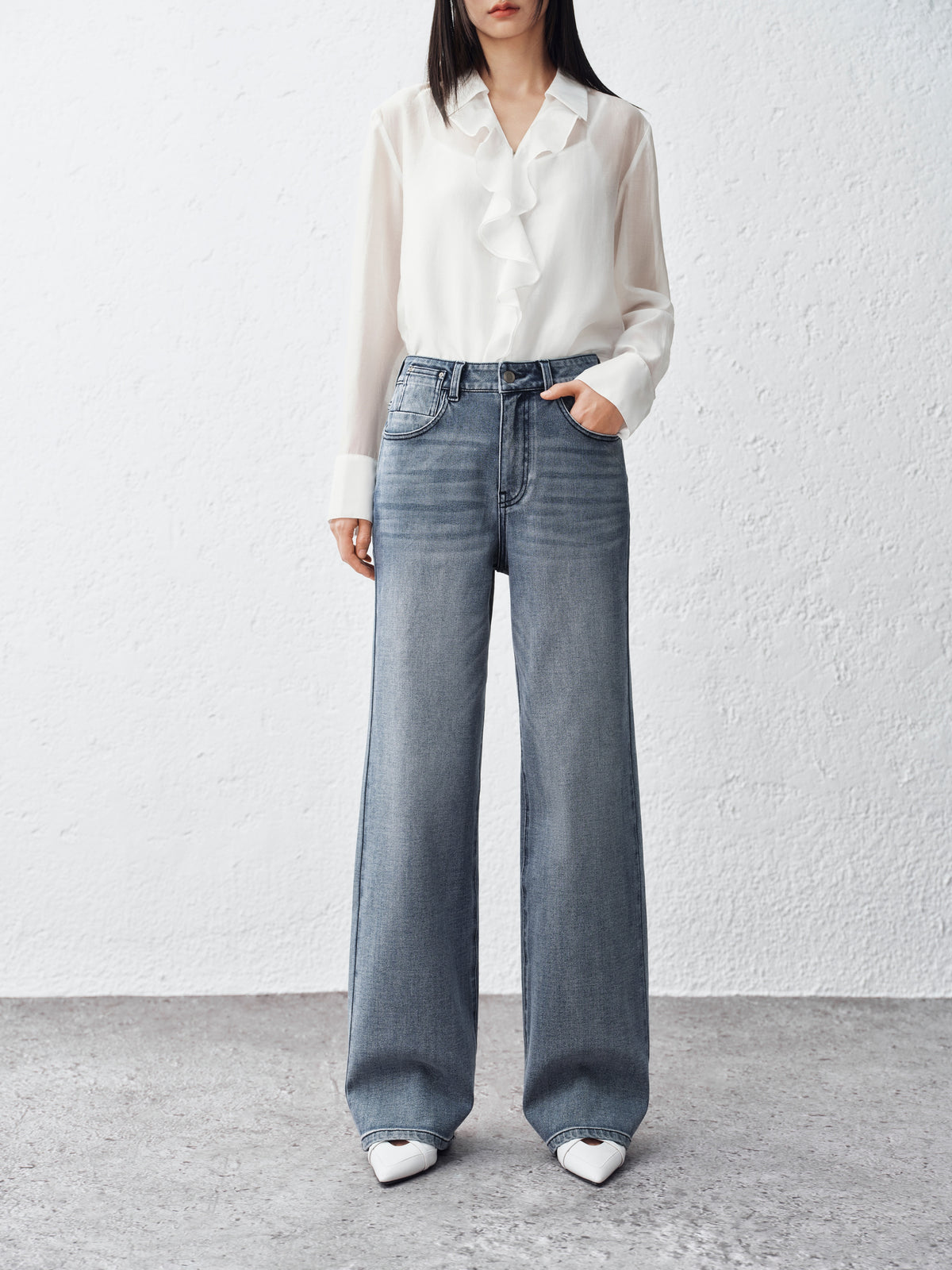 Women's Lyocell-Blend Straight-Leg Jeans