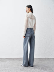 Women's Lyocell-Blend Straight-Leg Jeans