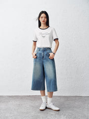 Women's Loose-Fit Capri Jeans