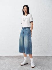 Women's Loose-Fit Capri Jeans