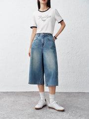 Women's Loose-Fit Capri Jeans