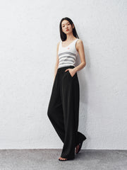 Women's High-Waist Wide-Leg Casual Pants
