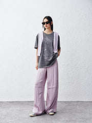 Women's Lyocell Wide-Leg Cargo Pants