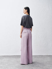 Women's Lyocell Wide-Leg Cargo Pants