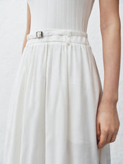 Women's Linen-Blend Paneled Sleeveless Dress