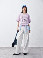 Women's Loose-Fit Vintage Graphic T-Shirt