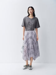 Women's Printed Accordion-Pleated Skirt