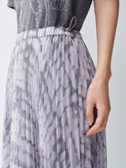 Women's Printed Accordion-Pleated Skirt